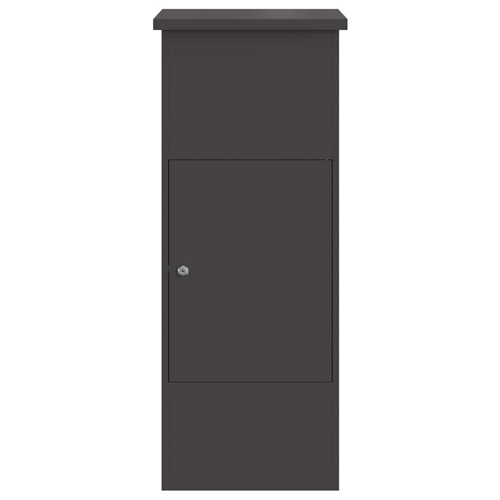 Paketdrop-Box Schwarz 44,5 x 29 x 110,5 cm Stahl