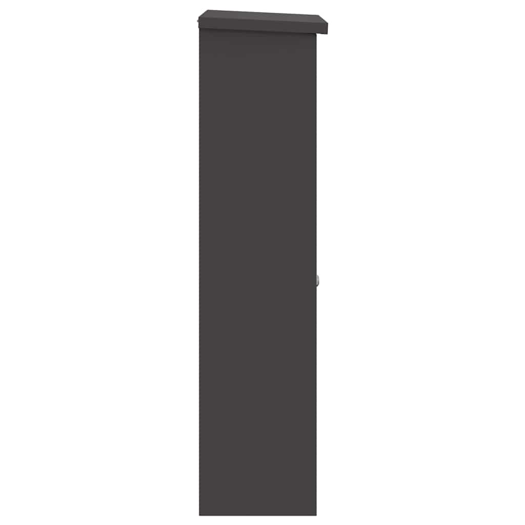 Paketdrop-Box Schwarz 44,5 x 29 x 110,5 cm Stahl