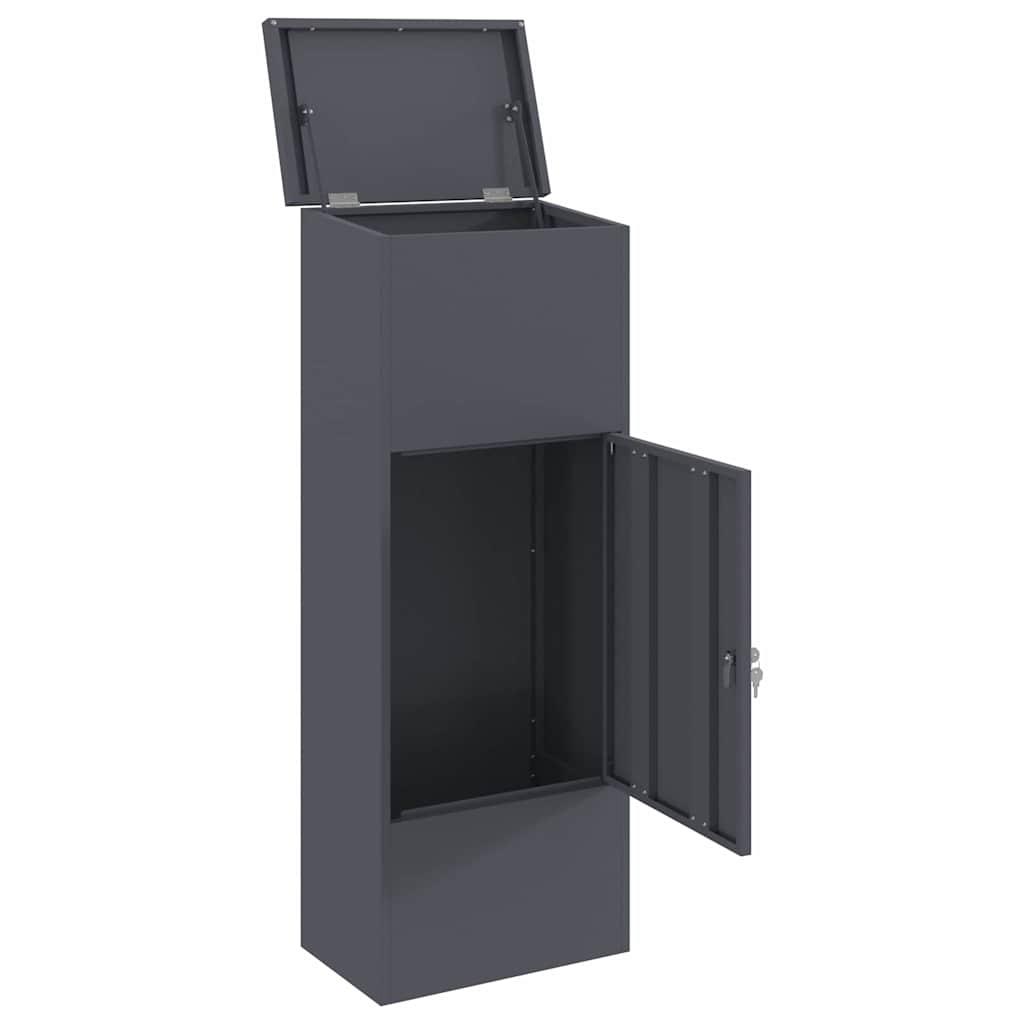 Paketdrop-Box Anthrazit 44,5 x 29 x 110,5 cm Stahl