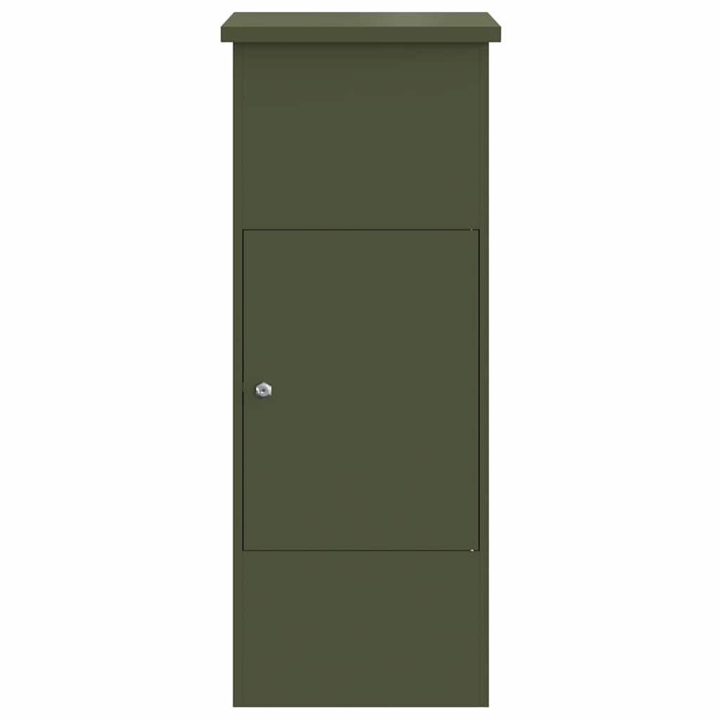 Paketdrop-Box Olivgrün 44,5 x 29 x 110,5 cm Stahl
