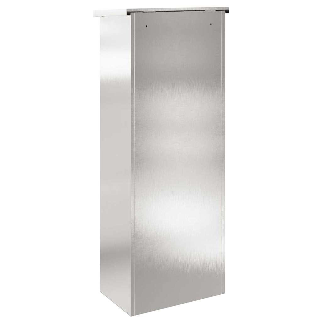 Paketdrop-Box Schwarz 44,5 x 29 x 110,5 cm Edelstahl