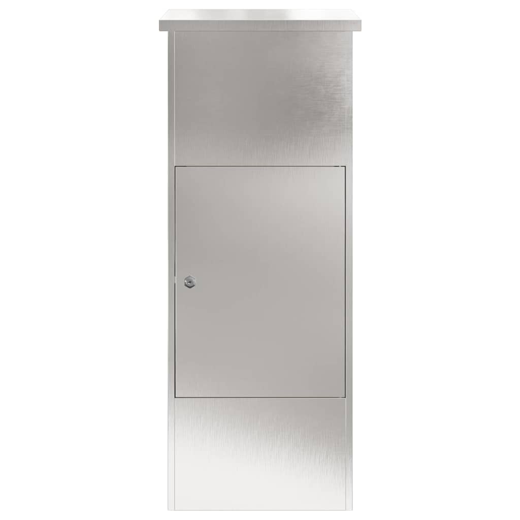 Paketdrop-Box Schwarz 44,5 x 29 x 110,5 cm Edelstahl