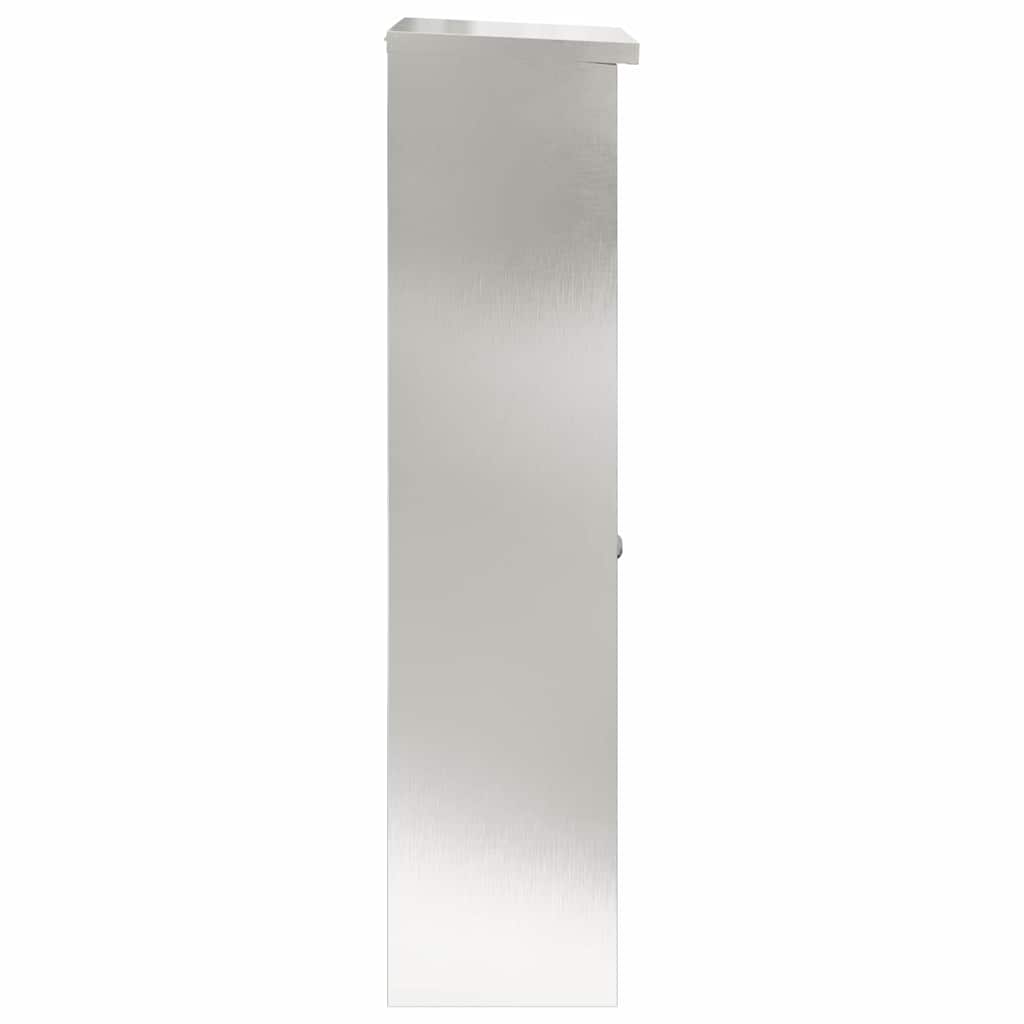 Paketdrop-Box Schwarz 44,5 x 29 x 110,5 cm Edelstahl