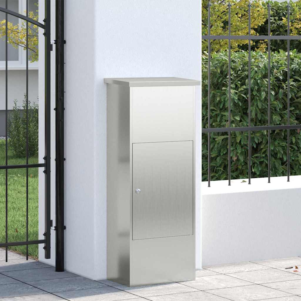 Paketdrop-Box Schwarz 44,5 x 29 x 110,5 cm Verzinkter Stahl