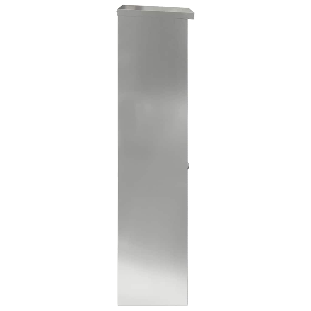 Paketdrop-Box Schwarz 44,5 x 29 x 110,5 cm Verzinkter Stahl