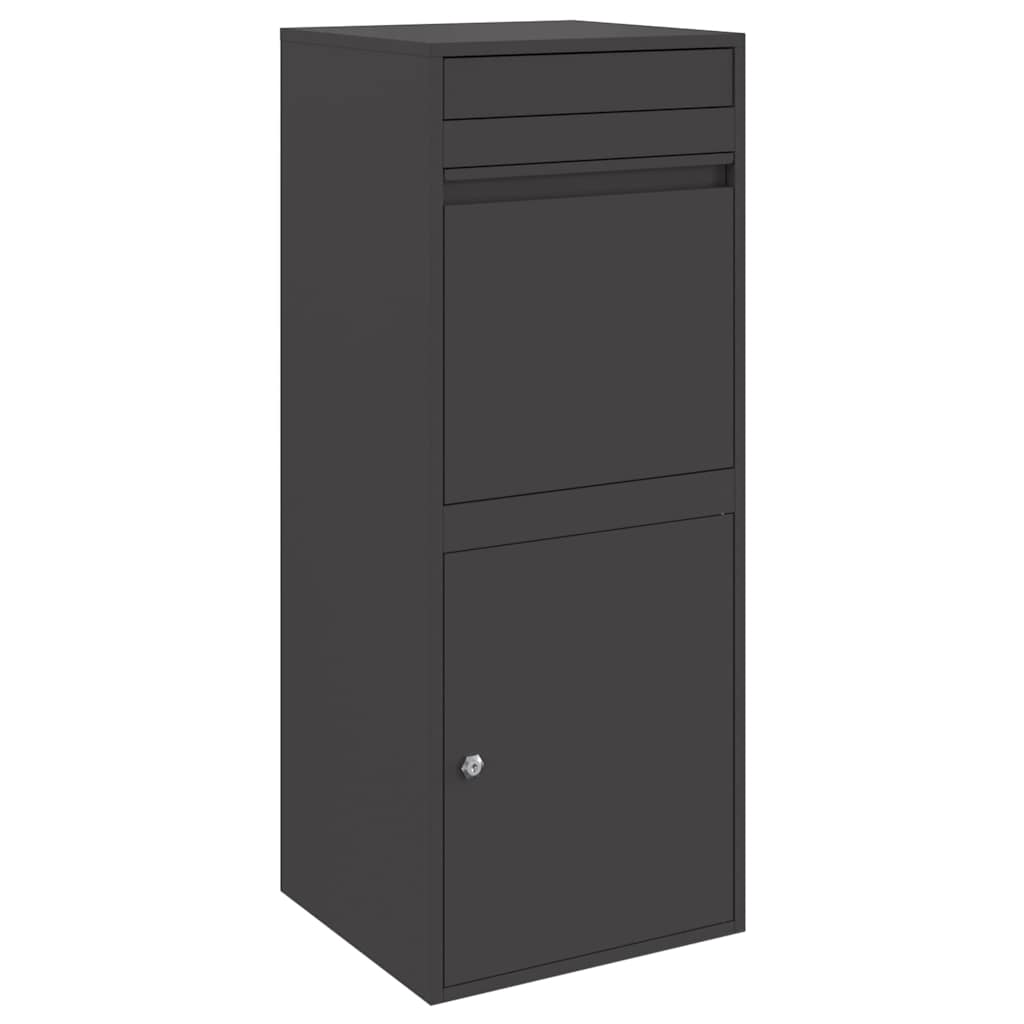 Paketdrop-Box Schwarz 41 x 38 x 103 cm Stahl