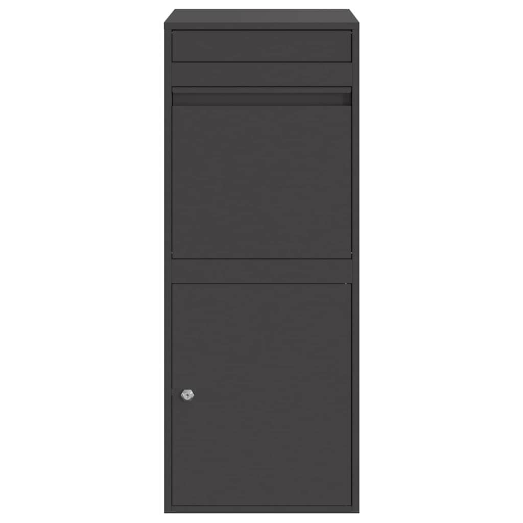 Paketdrop-Box Schwarz 41 x 38 x 103 cm Stahl