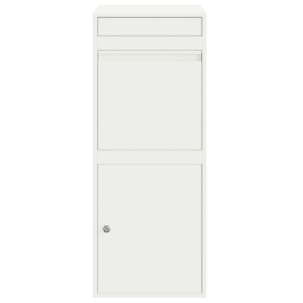 Paketdrop-Box Weiß 41 x 38 x 103 cm Stahl