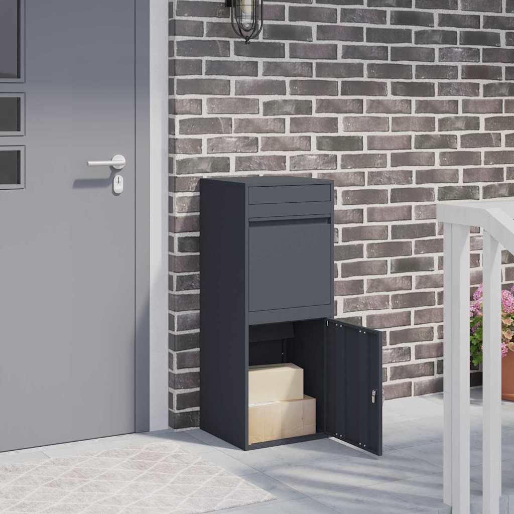 Paketdrop-Box Anthrazit 41 x 38 x 103 cm Stahl
