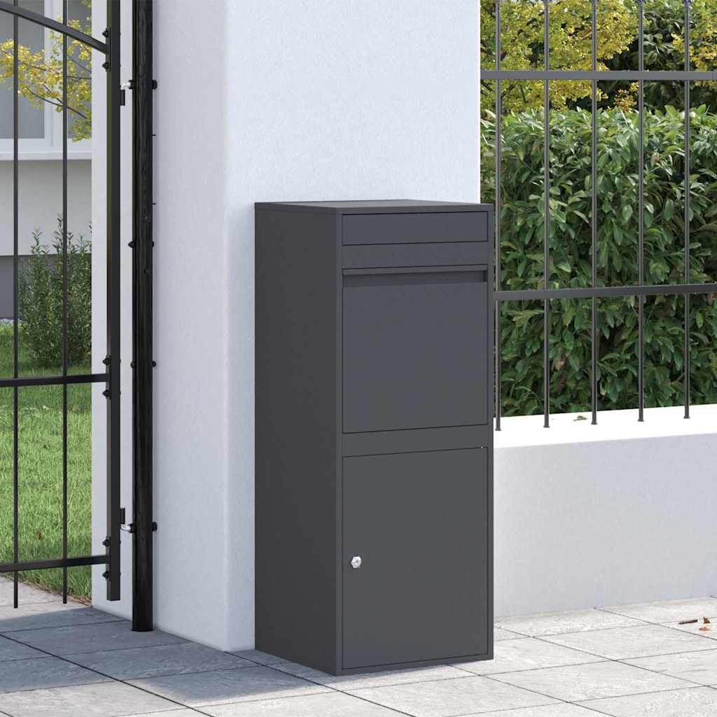 Paketdrop-Box Anthrazit 41 x 38 x 103 cm Stahl