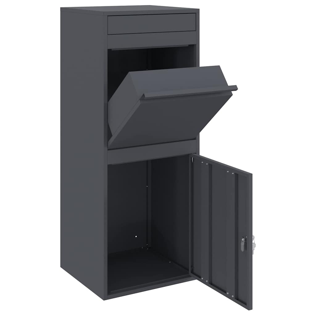 Paketdrop-Box Anthrazit 41 x 38 x 103 cm Stahl