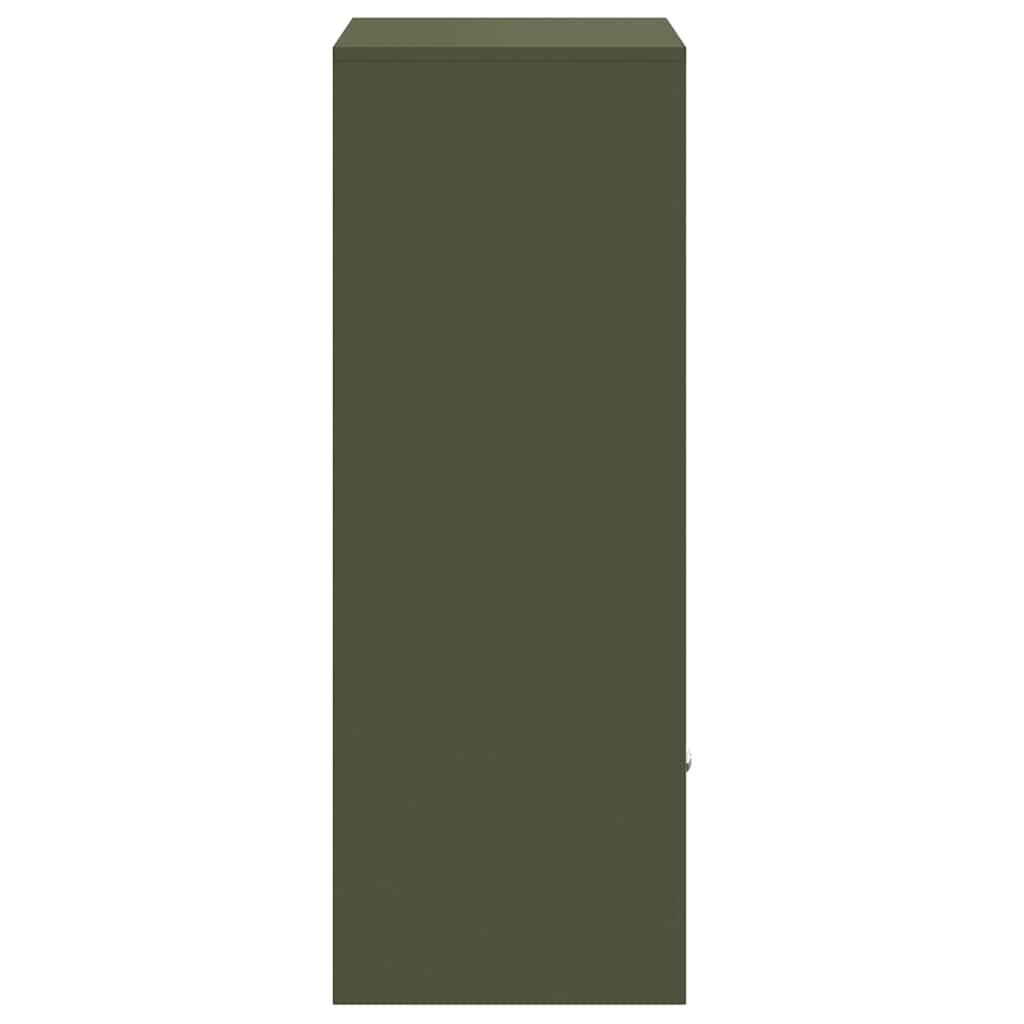 Paketdrop-Box Olivgrün 41 x 38 x 103 cm Stahl