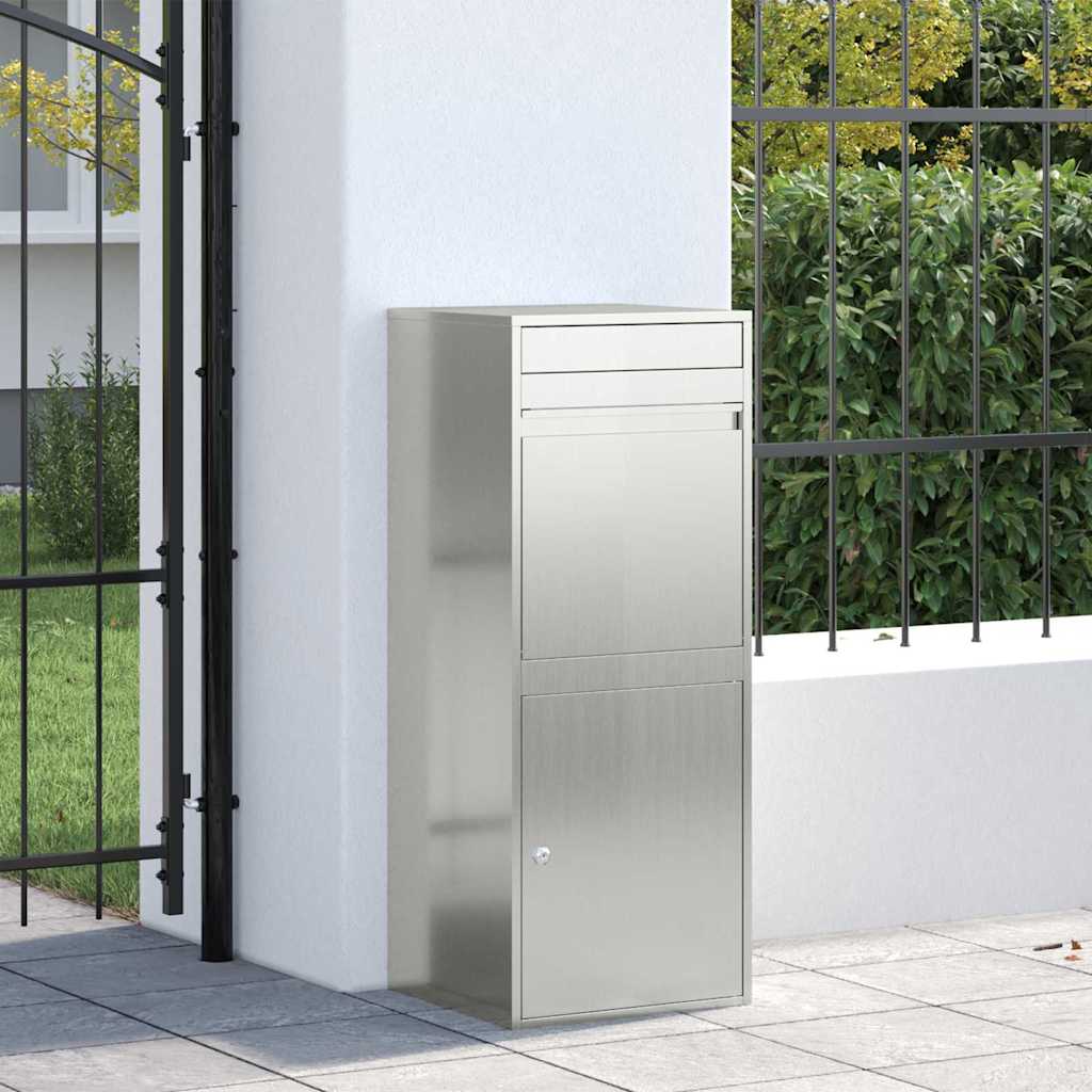 Paketdrop-Box Schwarz 41 x 38 x 103 cm Verzinkter Stahl