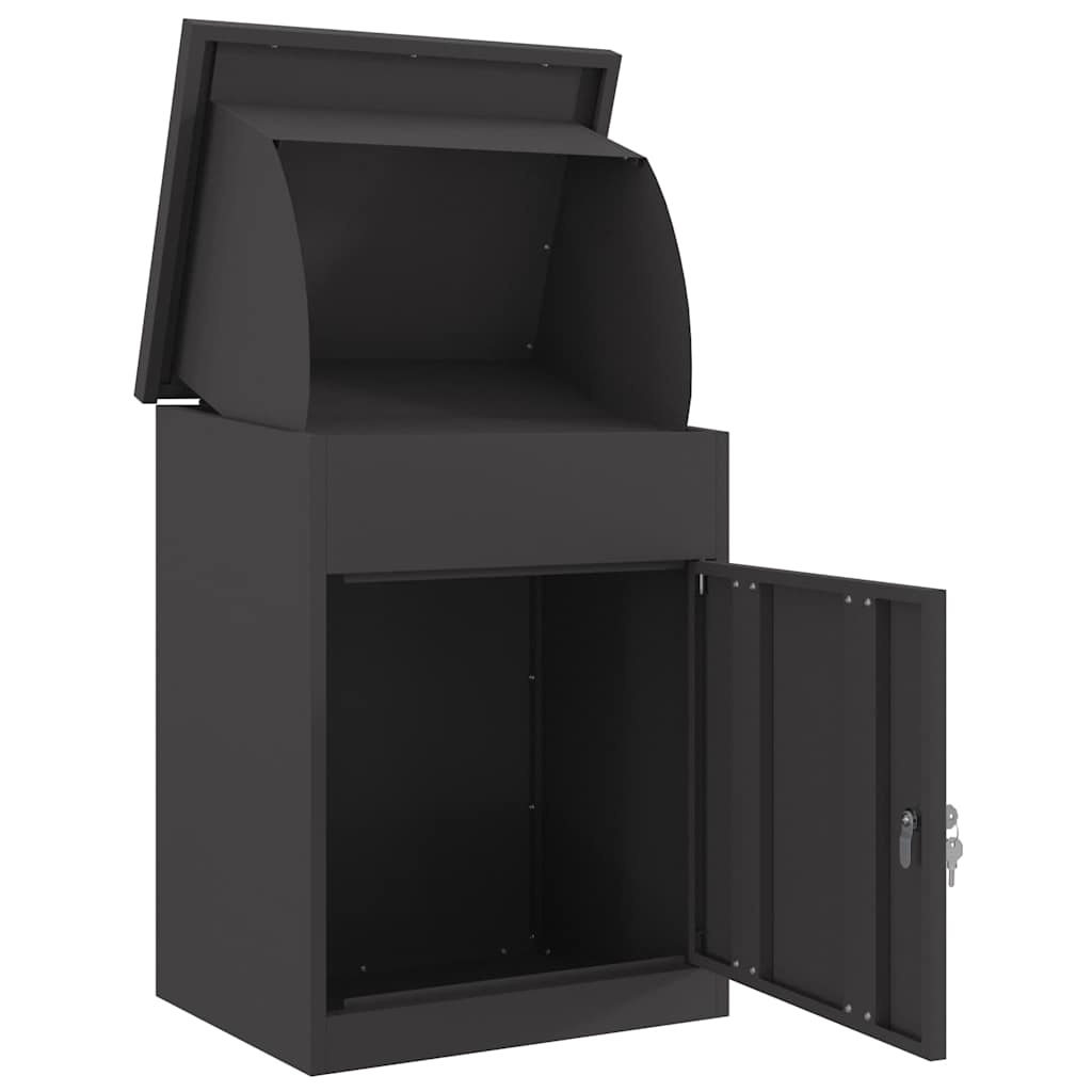 Paketdrop-Box Schwarz 44 x 35 x 59 cm Stahl