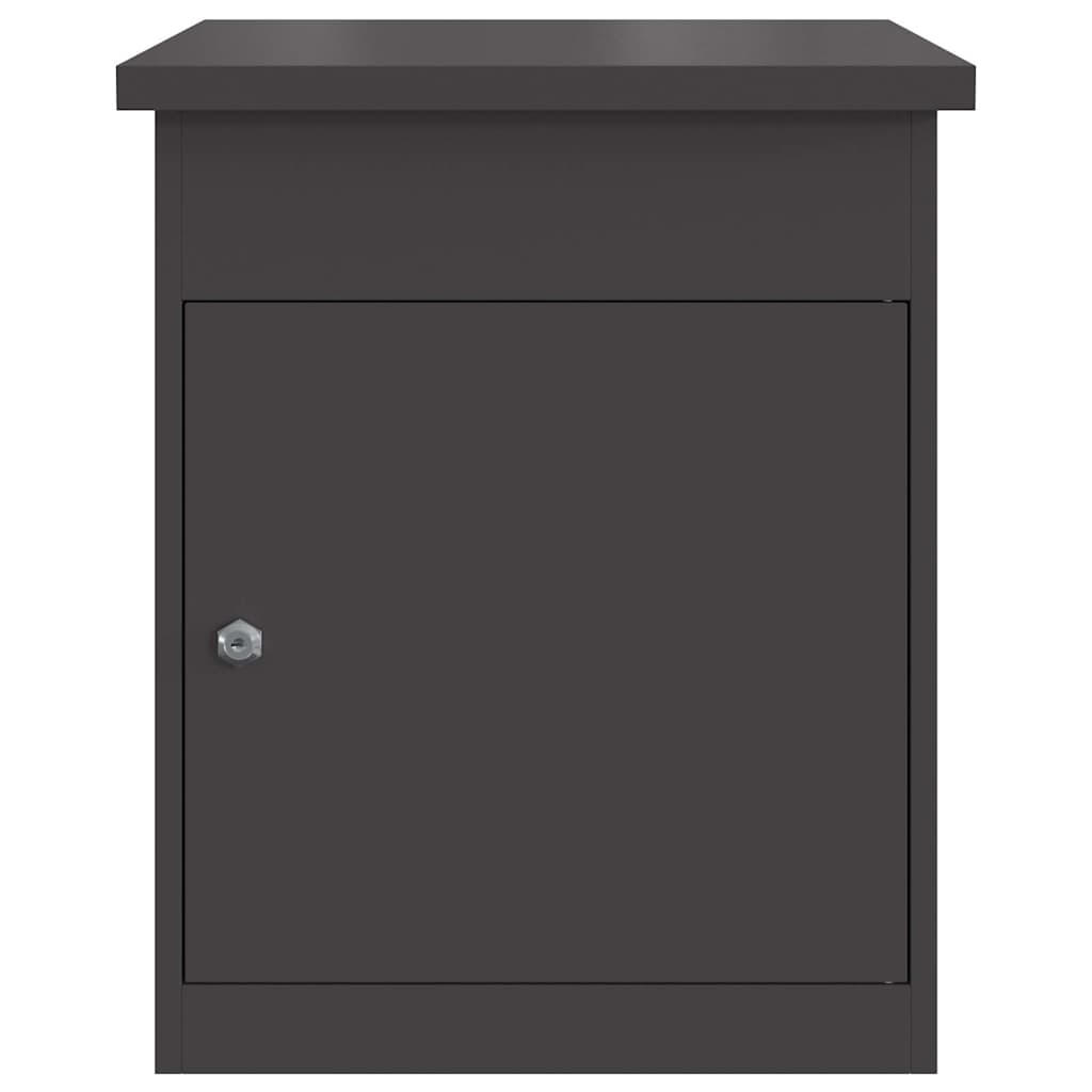 Paketdrop-Box Schwarz 44 x 35 x 59 cm Stahl
