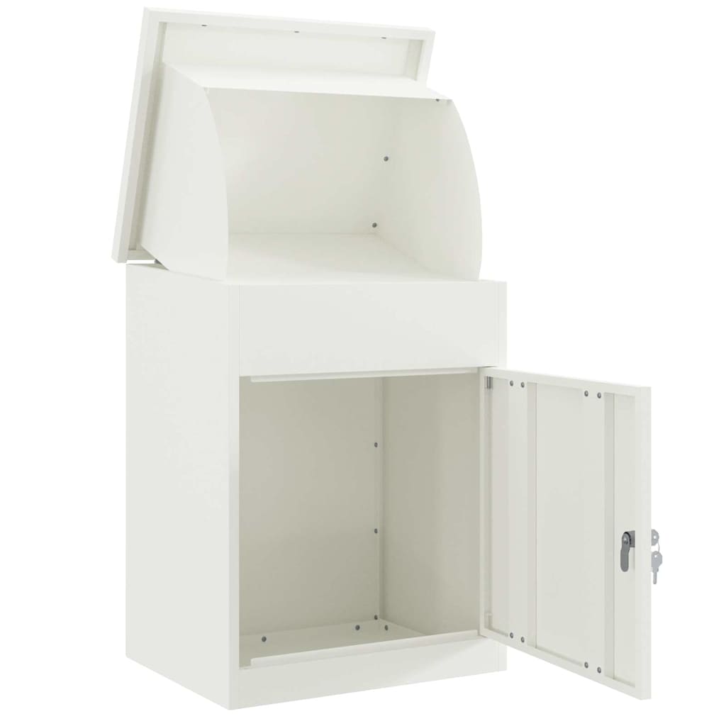 Paketdrop-Box Weiß 44 x 35 x 59 cm Stahl