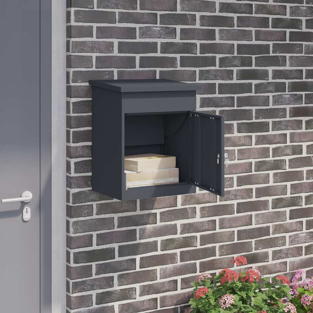 Paketdrop-Box Anthrazit 44 x 35 x 59 cm Stahl
