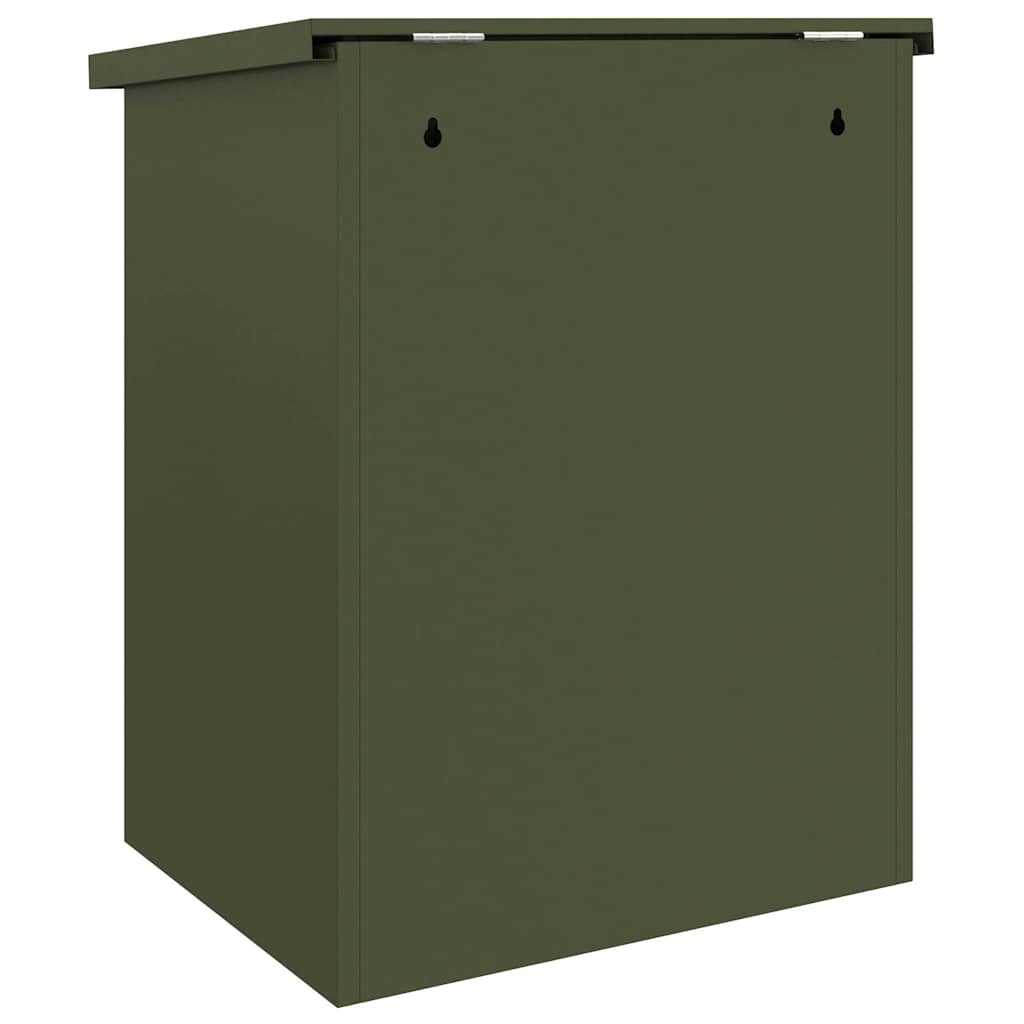 Paketdrop-Box Olivgrün 44 x 35 x 59 cm Stahl