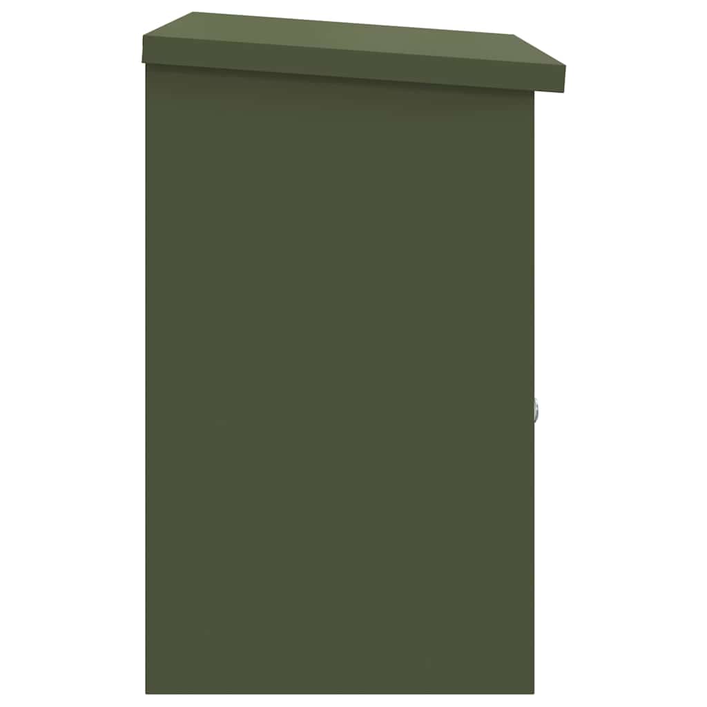 Paketdrop-Box Olivgrün 44 x 35 x 59 cm Stahl