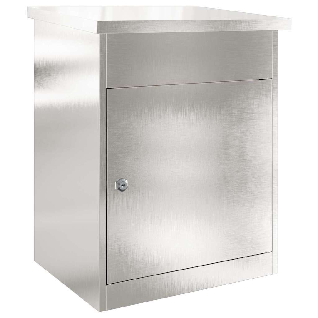 Paketdrop-Box Schwarz 44 x 35 x 59 cm Edelstahl