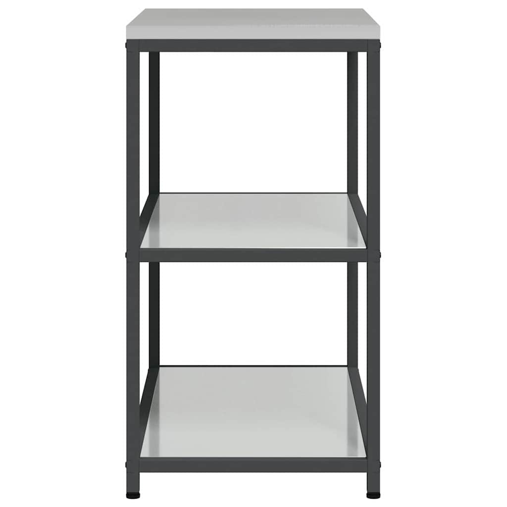 Küchenlageregal mit Regal Silber Galvanisierter Stahl