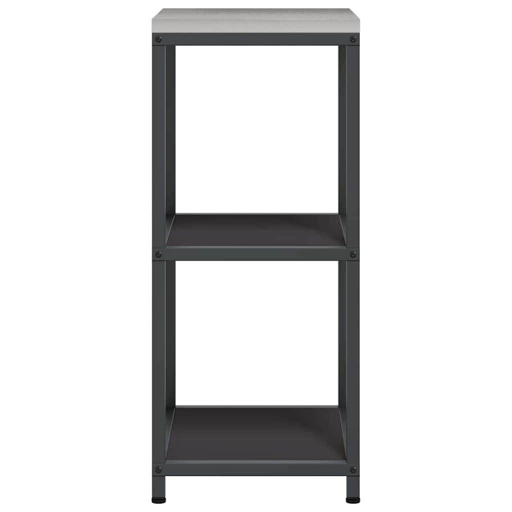 Küchenlageregal mit Regal mit Speicher Schwarz Stahl