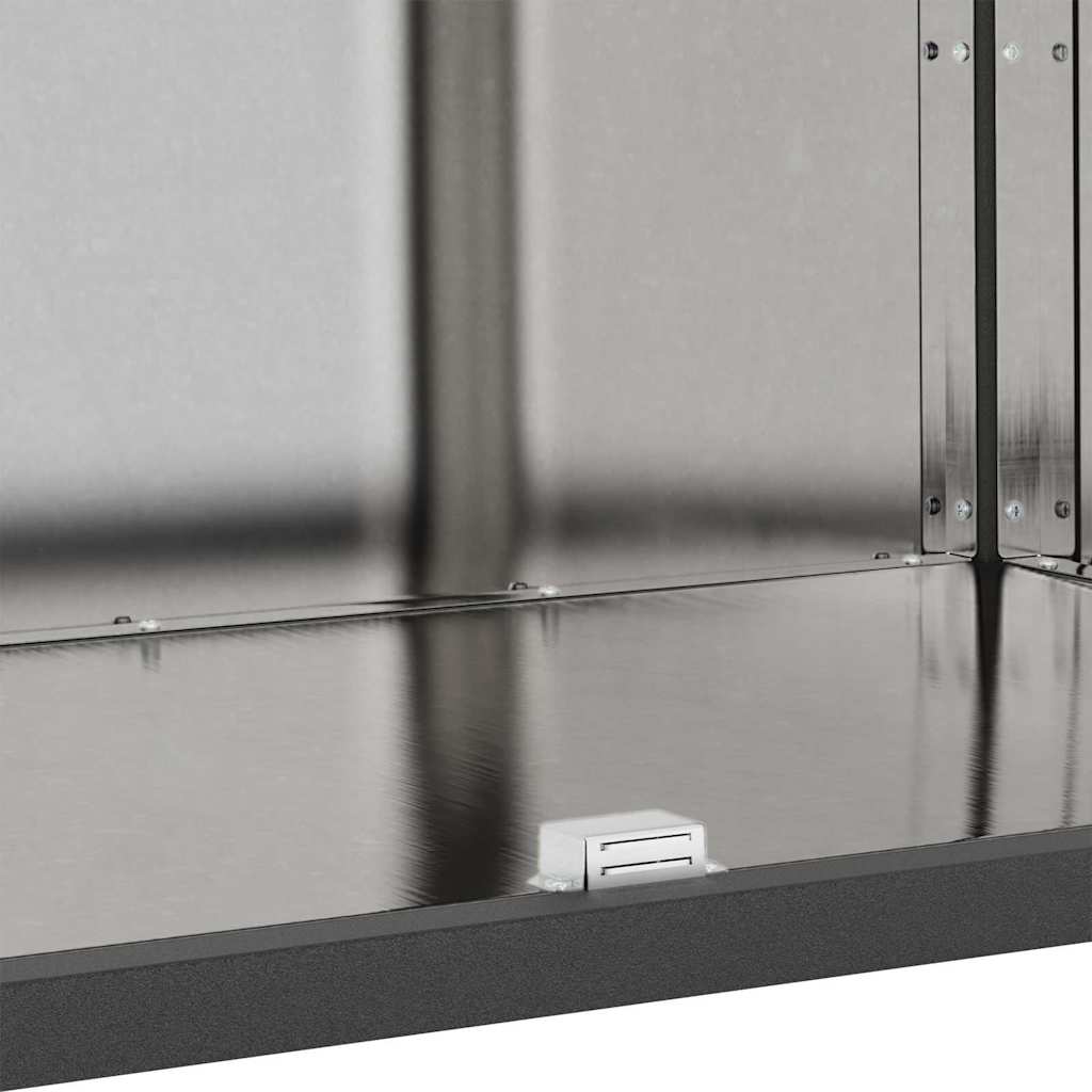 Küchenlagerregal mit Regal mit Speicher Silber Edelstahl