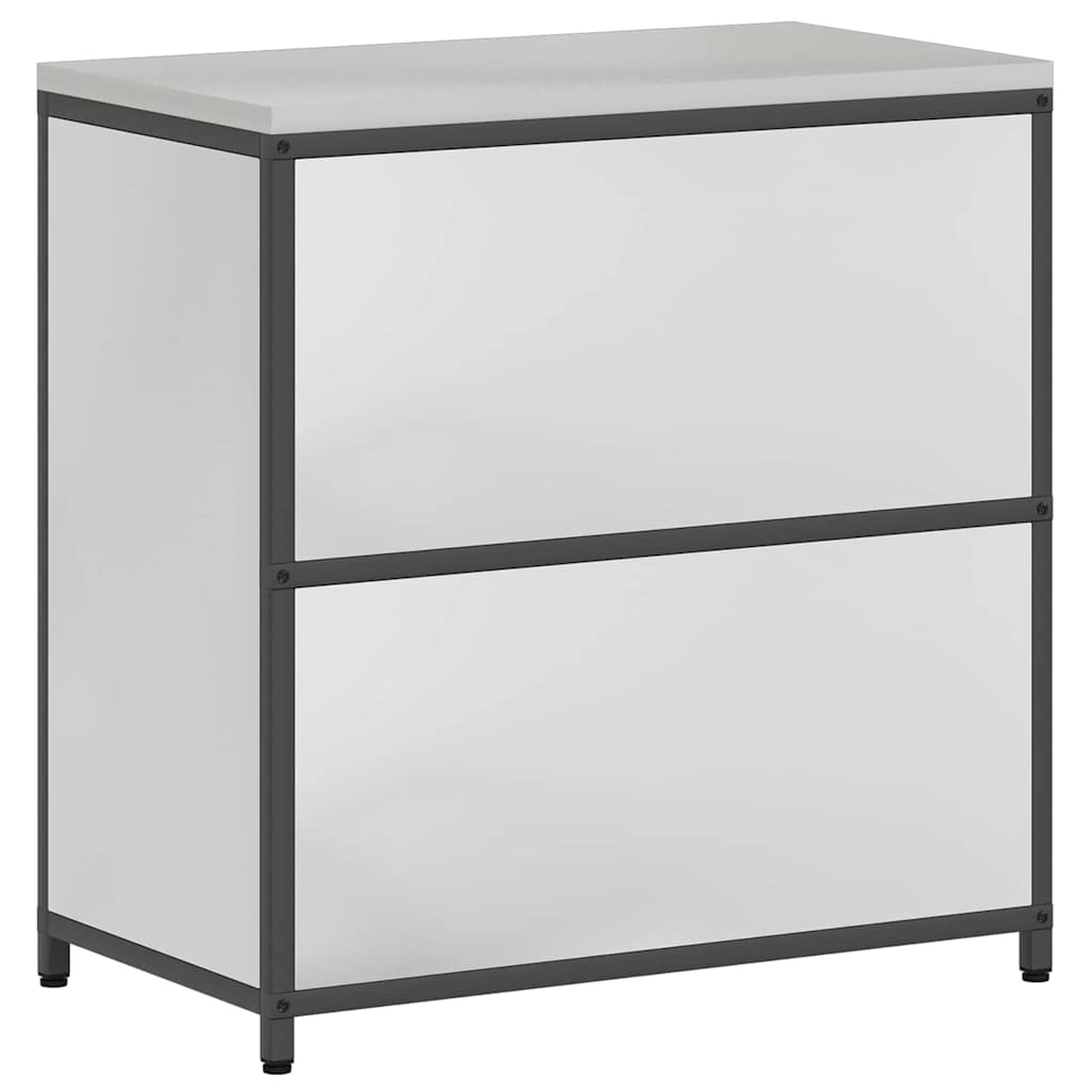 Küchenlagerregal mit Regal mit Tür Silber Galvanisierter Stahl
