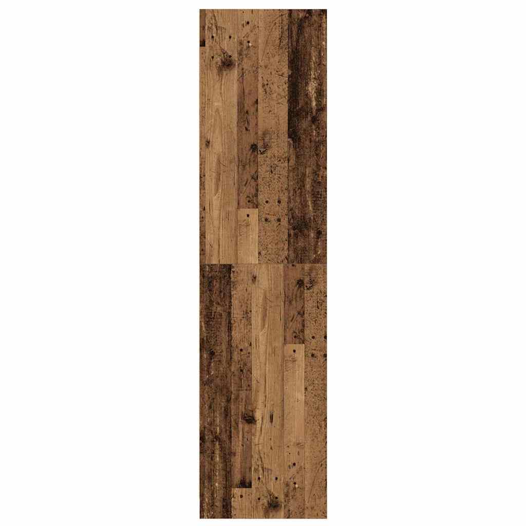 Kleiderschrank mit Regal mit Speicher Altholz Holzwerkstoff