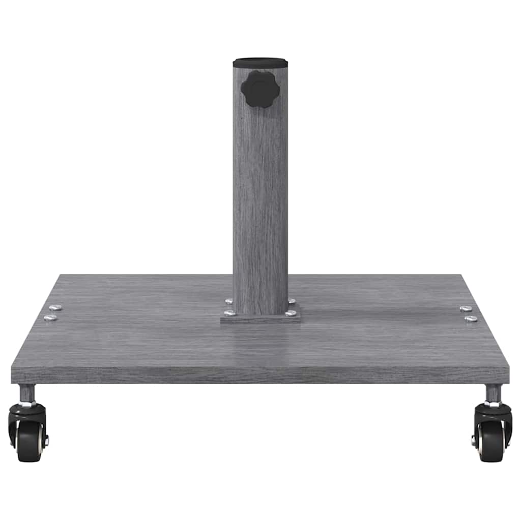 Schirmständer für draußen Dunkles Holz 45 x 45 x 31,5 cm Stahl