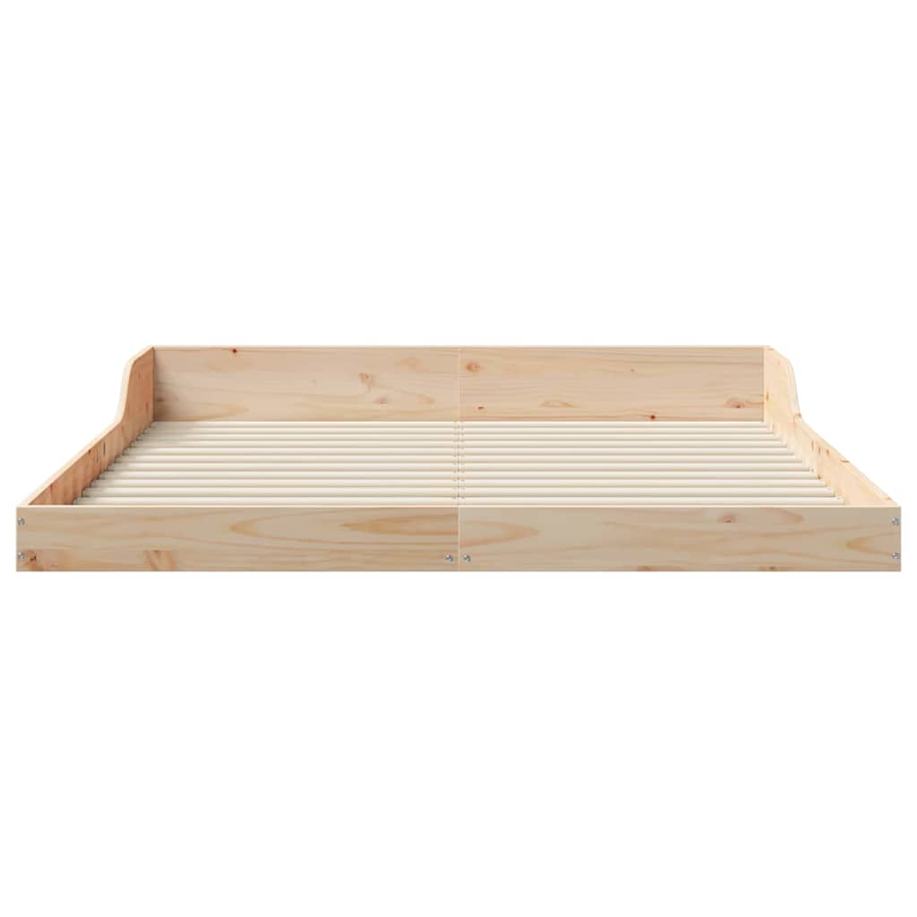 Bettgestell Braun 150 x 200 cm Massivholz Kiefer