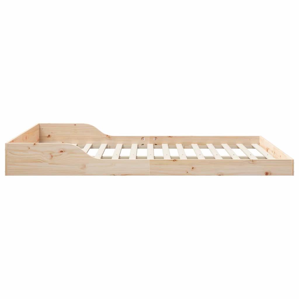 Bettgestell Braun 150 x 200 cm Massivholz Kiefer