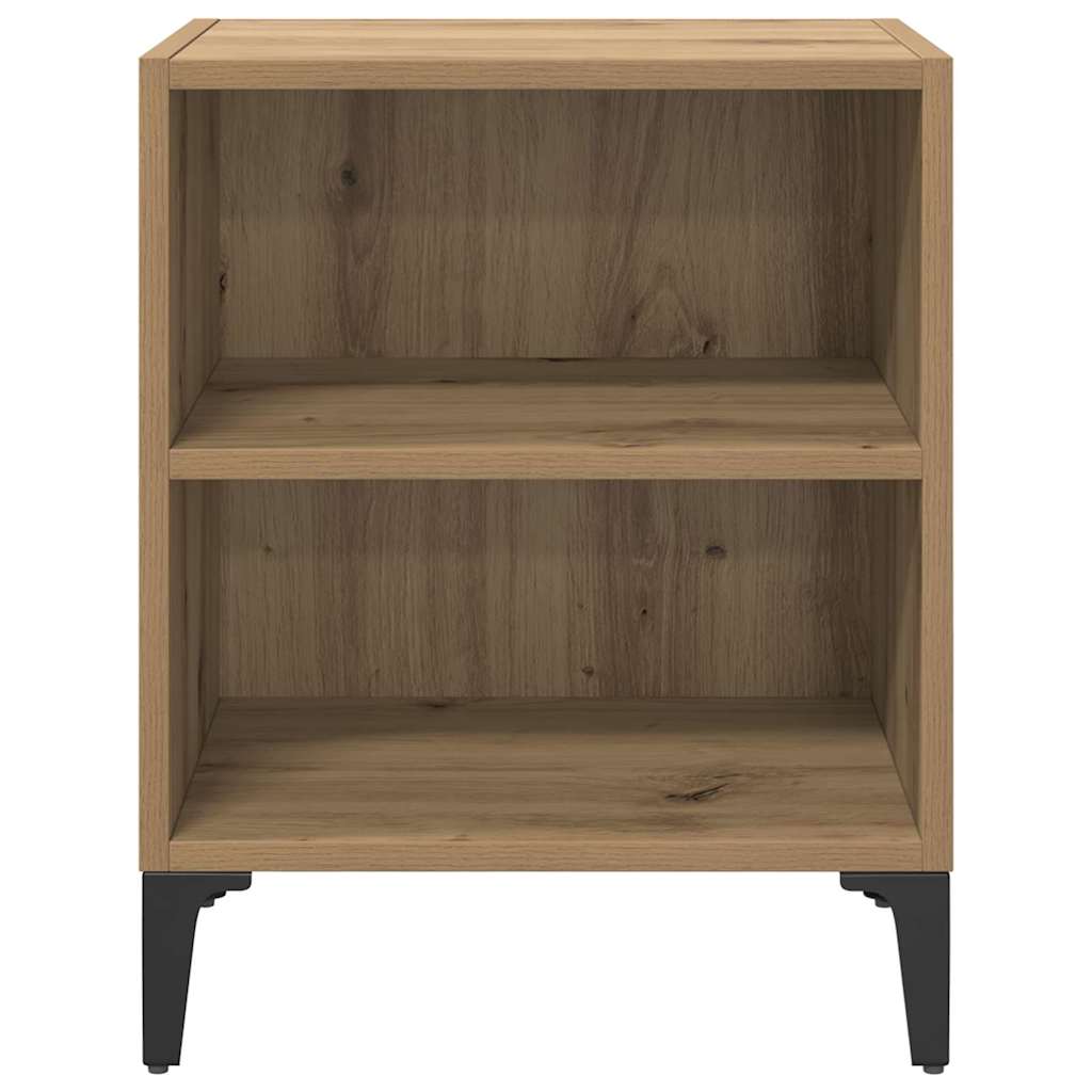Nachttisch 2 pcs Eiche handwerklich 40 x 30 x 50 cm