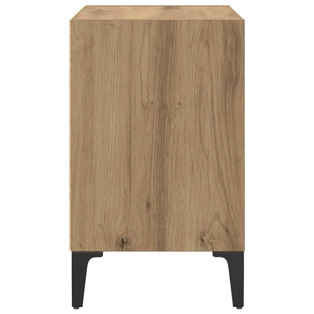 Nachttisch 2 pcs Eiche handwerklich 40 x 30 x 50 cm