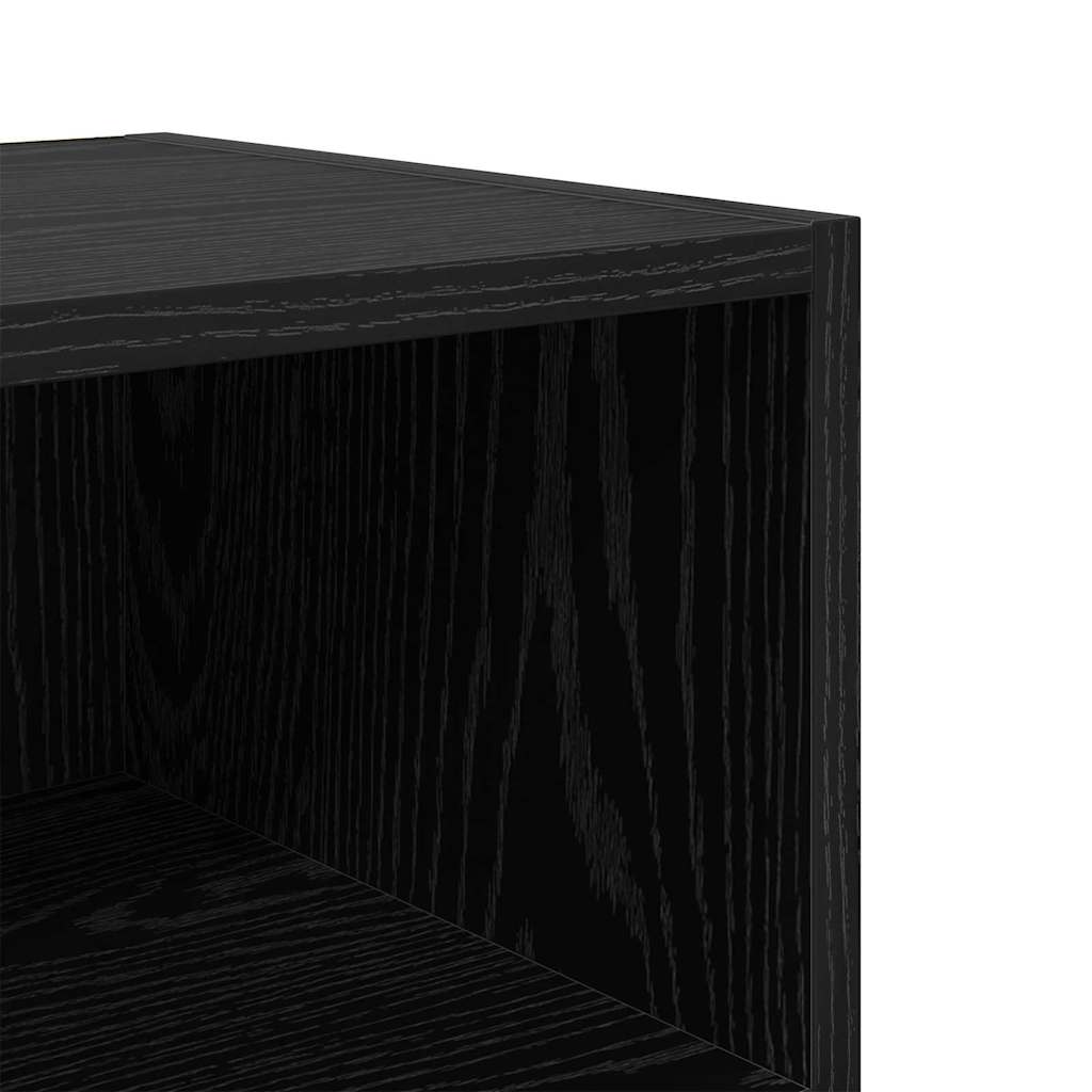 Nachttisch 2 pcs Schwarze Eiche 40 x 30 x 50 cm Holzwerkstoff