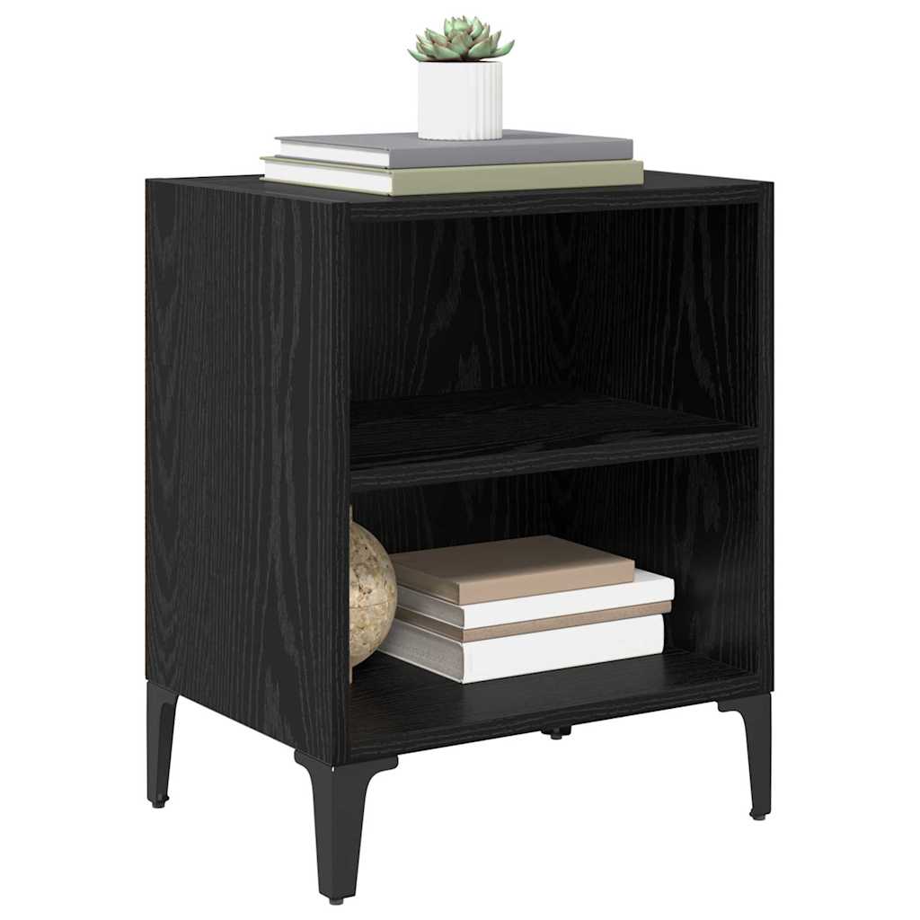 Nachttisch 2 pcs Schwarze Eiche 40 x 30 x 50 cm Holzwerkstoff