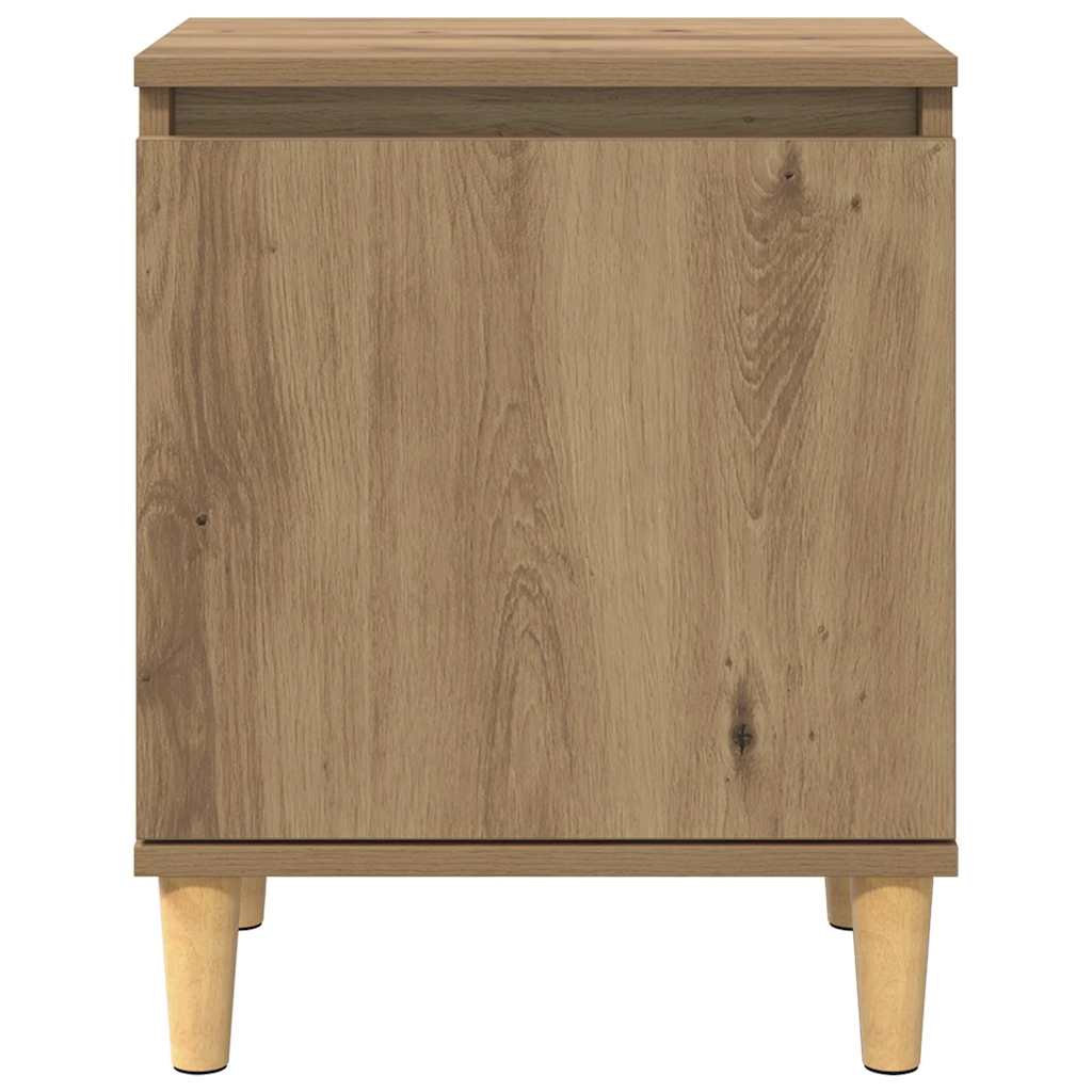 Nachttisch Eiche handwerklich 40 x 30 x 50 cm Holzwerkstoff
