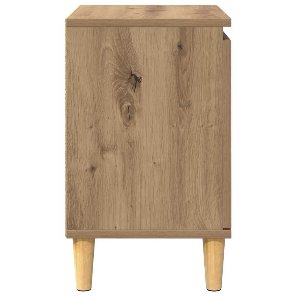 Nachttisch Eiche handwerklich 40 x 30 x 50 cm Holzwerkstoff