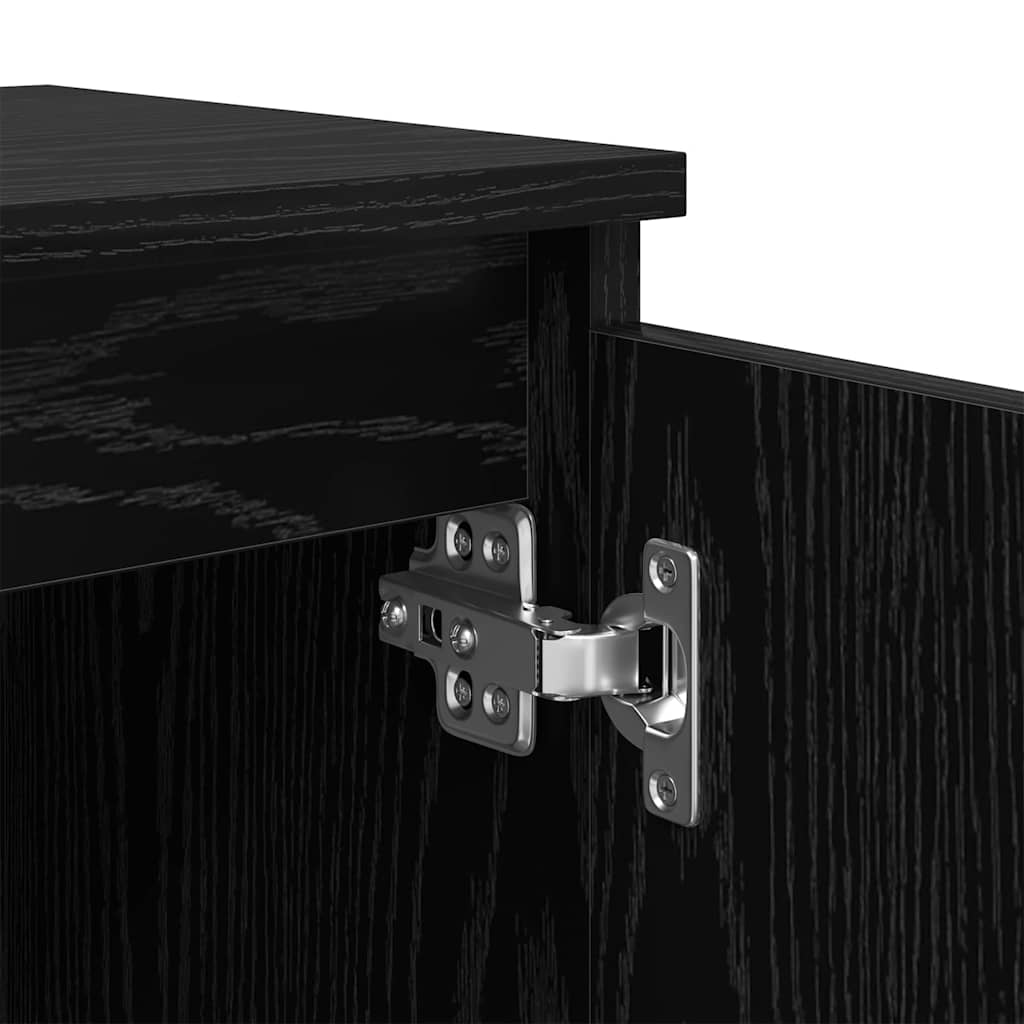 Nachttisch Schwarze Eiche 40 x 30 x 50 cm Holzwerkstoff