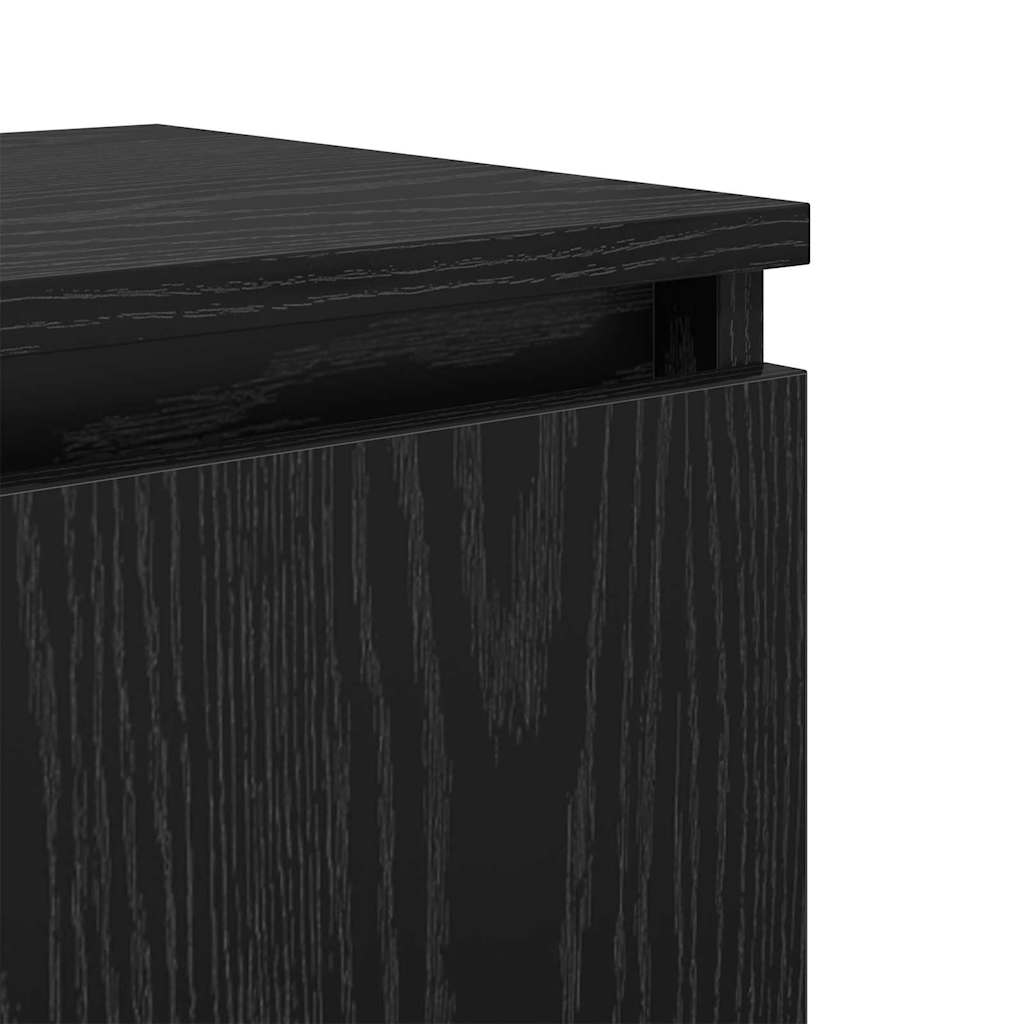 Nachttisch Schwarze Eiche 40 x 30 x 50 cm Holzwerkstoff