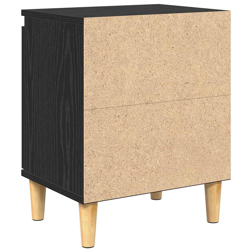 Nachttisch Schwarze Eiche 40 x 30 x 50 cm Holzwerkstoff