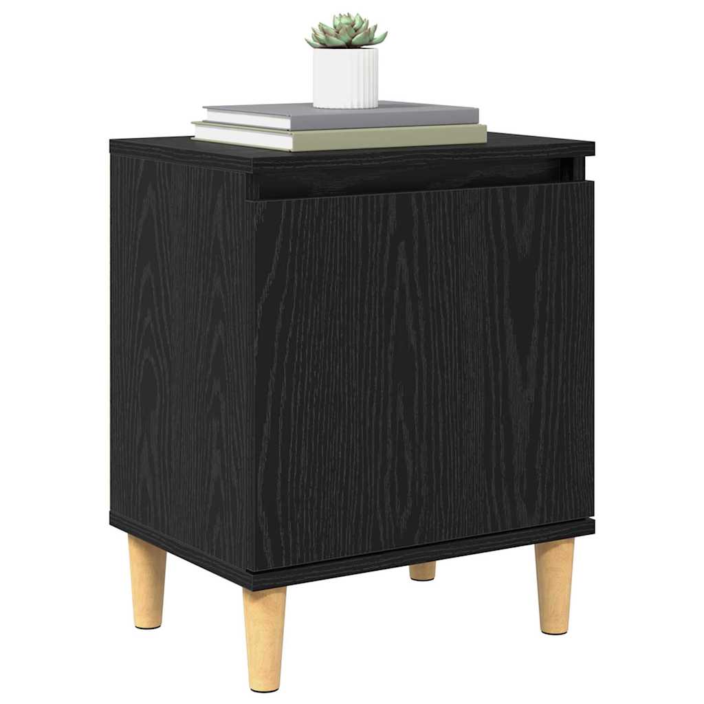 Nachttisch Schwarze Eiche 40 x 30 x 50 cm Holzwerkstoff