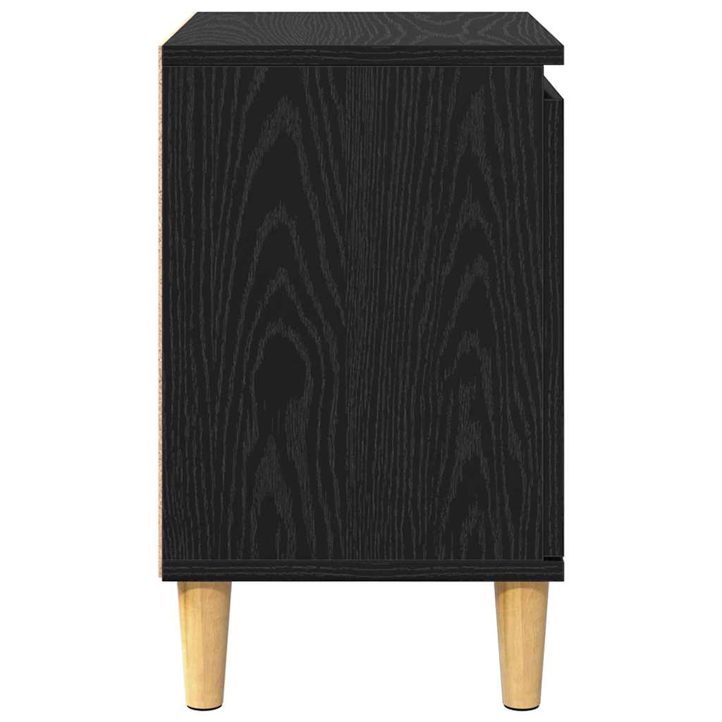 Nachttisch Schwarze Eiche 40 x 30 x 50 cm Holzwerkstoff
