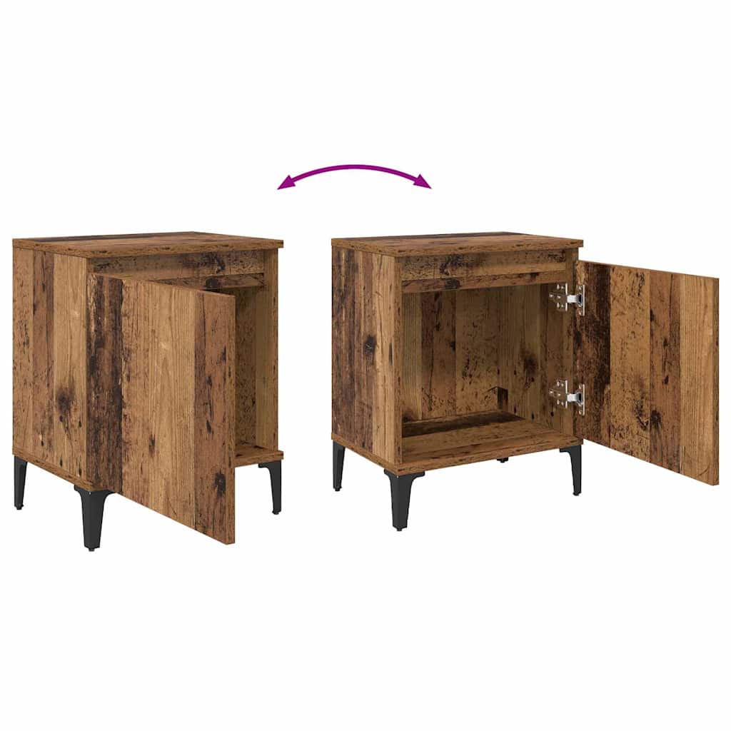 Nachttisch Altholz 40 x 30 x 50 cm Holzwerkstoff