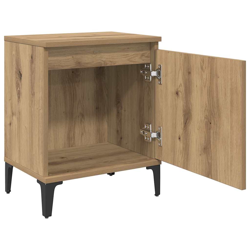 Nachttisch Eiche handwerklich 40 x 30 x 50 cm Holzwerkstoff