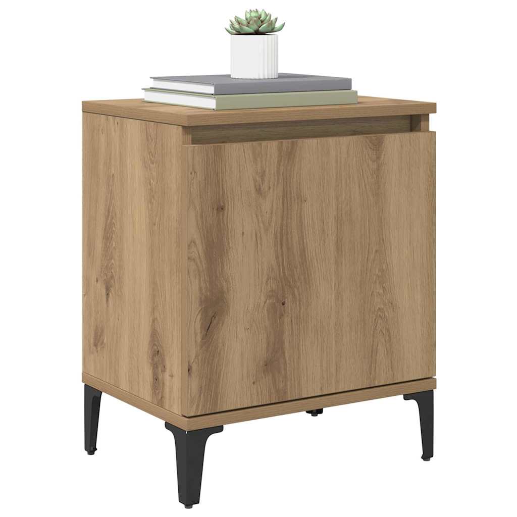 Nachttisch Eiche handwerklich 40 x 30 x 50 cm Holzwerkstoff