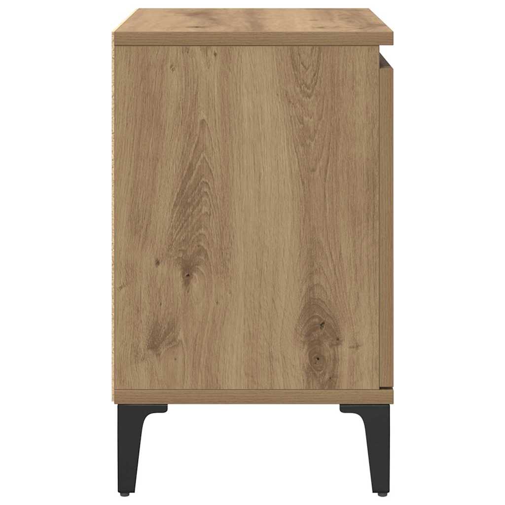 Nachttisch Eiche handwerklich 40 x 30 x 50 cm Holzwerkstoff
