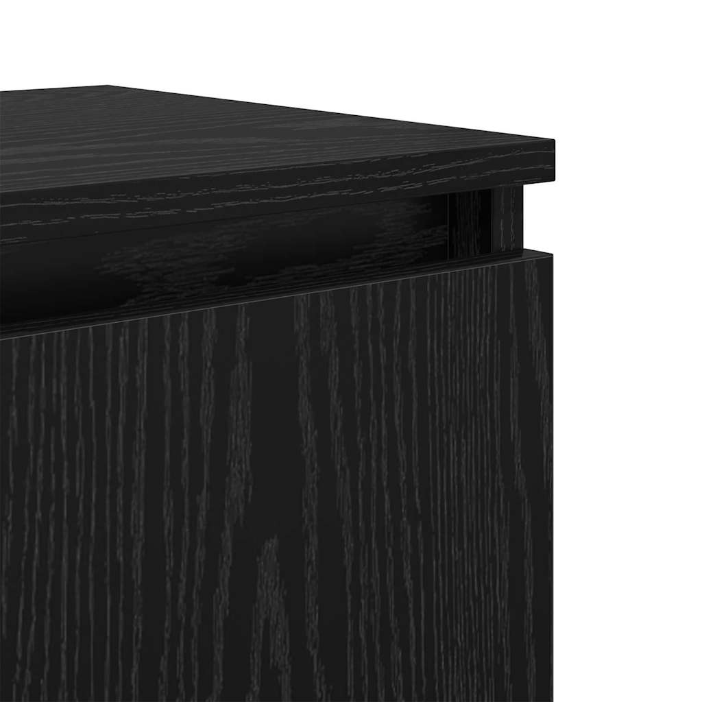Nachttisch Schwarze Eiche 40 x 30 x 50 cm Holzwerkstoff