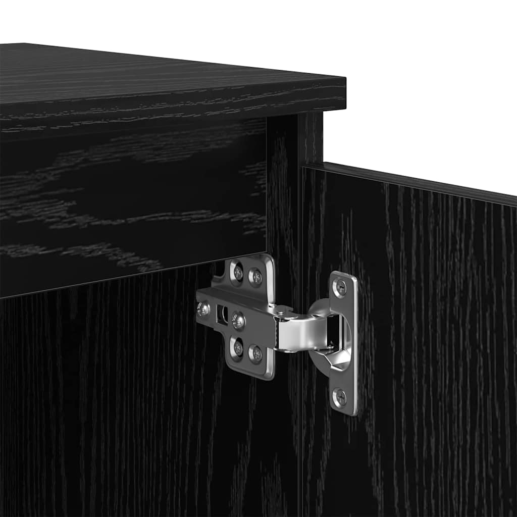 Nachttisch Schwarze Eiche 40 x 30 x 50 cm Holzwerkstoff