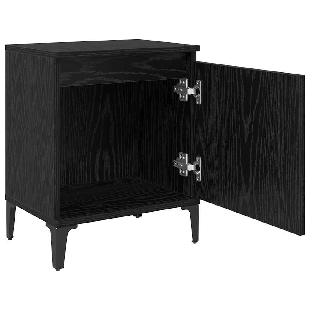 Nachttisch Schwarze Eiche 40 x 30 x 50 cm Holzwerkstoff